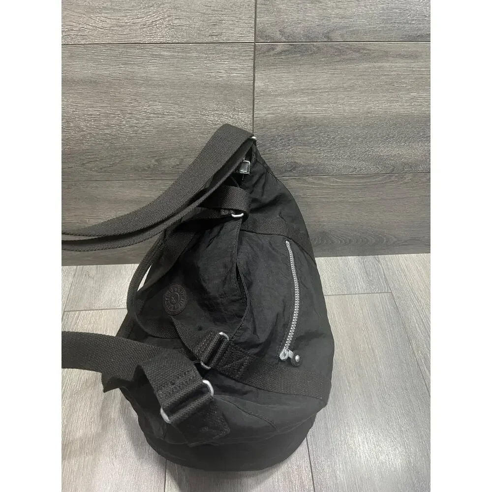Kipling Adara Black Tote large Shoulder Bag with Crossbody Strap large B000751